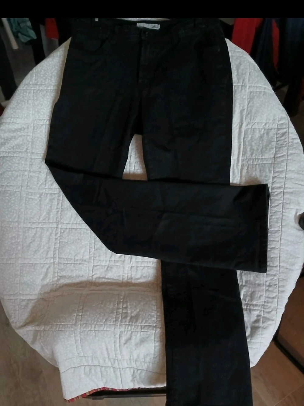 Chicos Black Women's Jeans with Studded Back Pockets - Sz 6 Regular Inseam 31